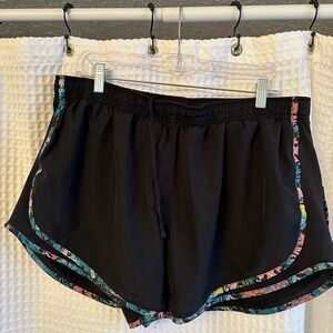 Nike Black Women's Shorts with Colorful Trim